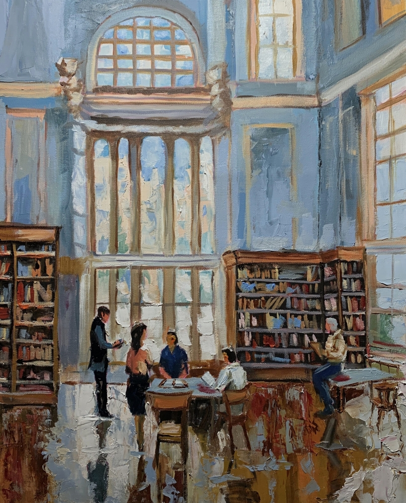 Public Library. The Quiet Hour.