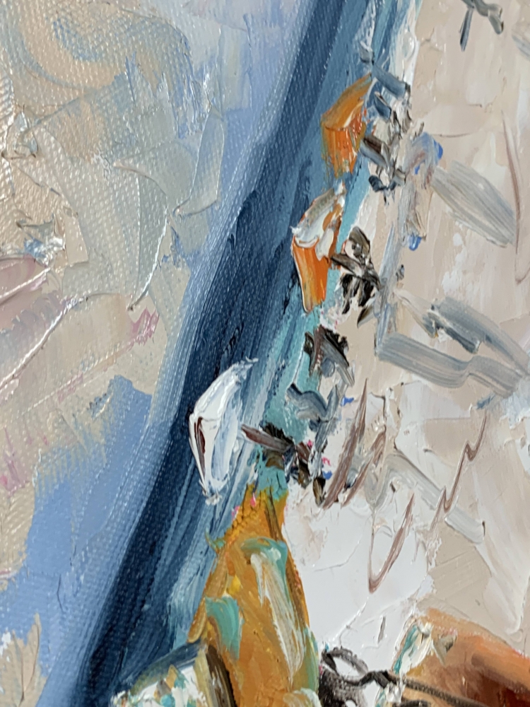 Coastal Summer vibes, woman on the beach.