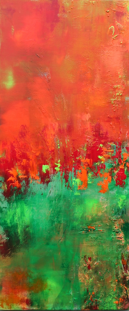 Indian Summer 120 x 50 cm Textured Abstract Painting