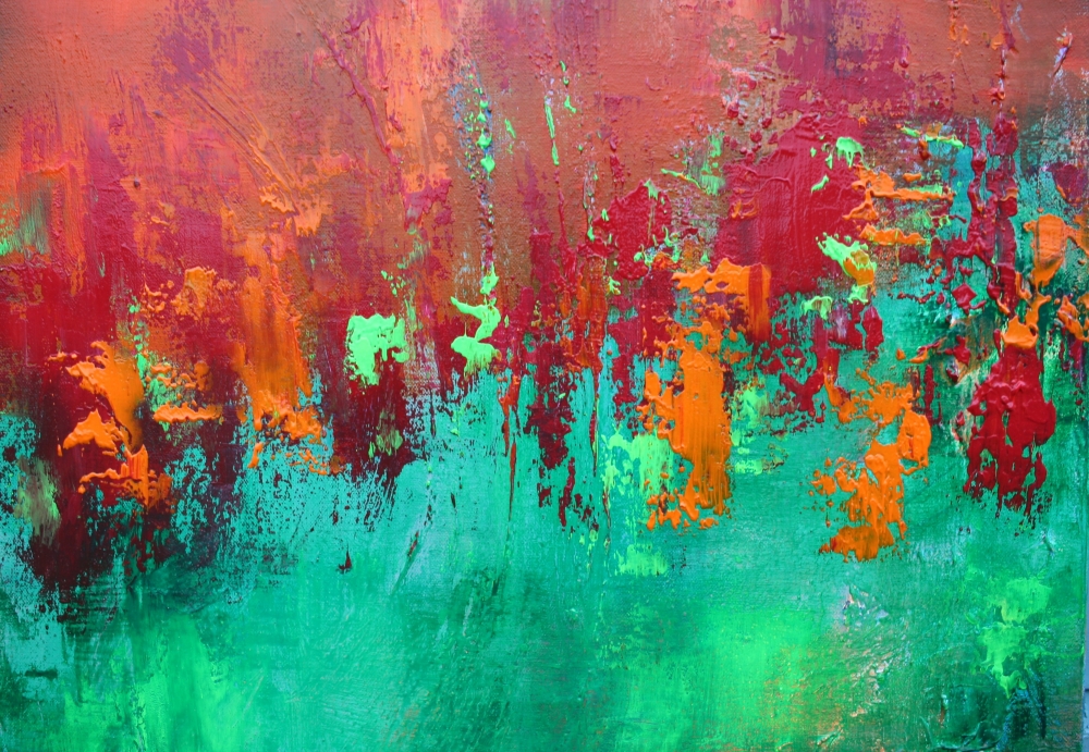 Indian Summer 120 x 50 cm Textured Abstract Painting
