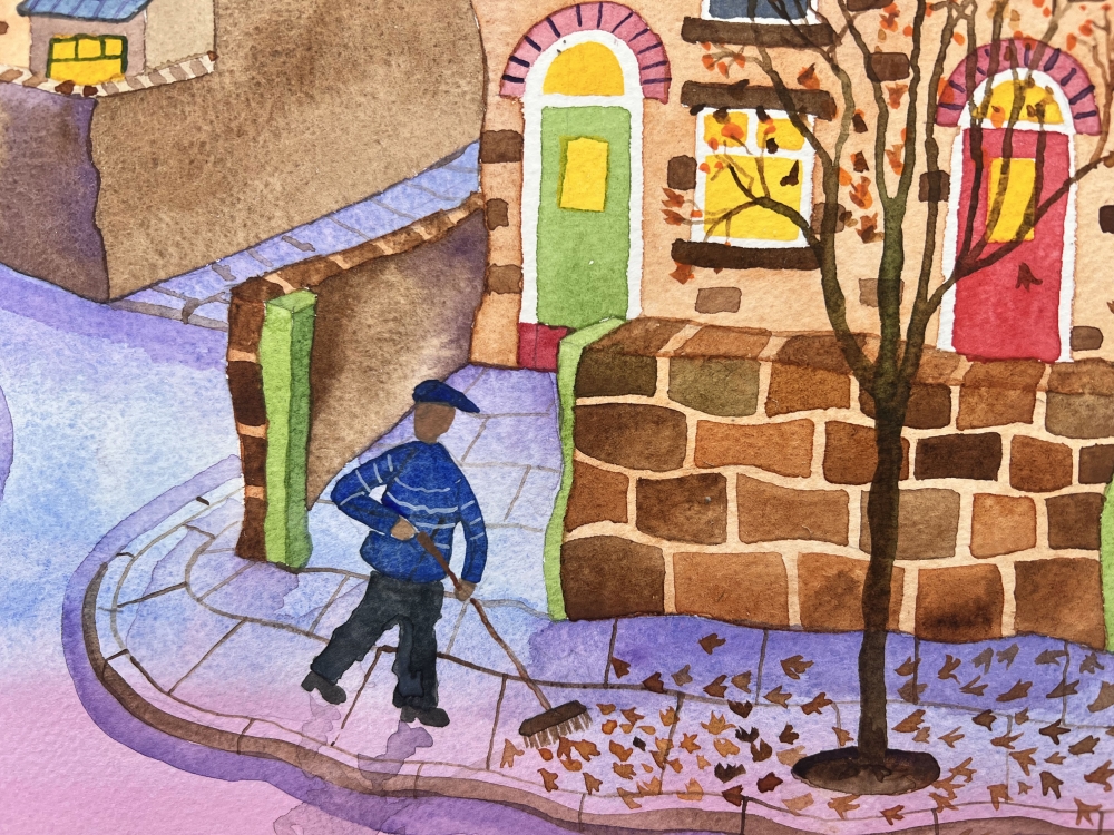 The Leaf Sweeping Man