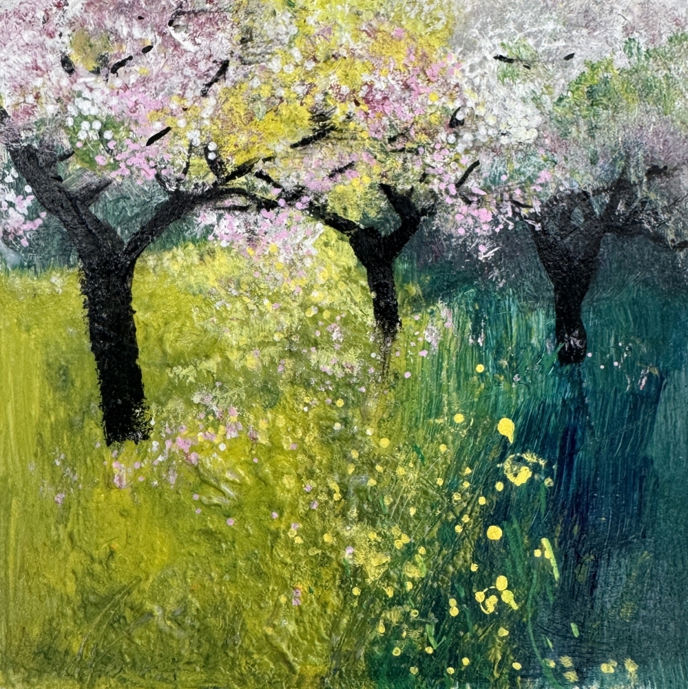 Pink Blossom In the Apple Orchard