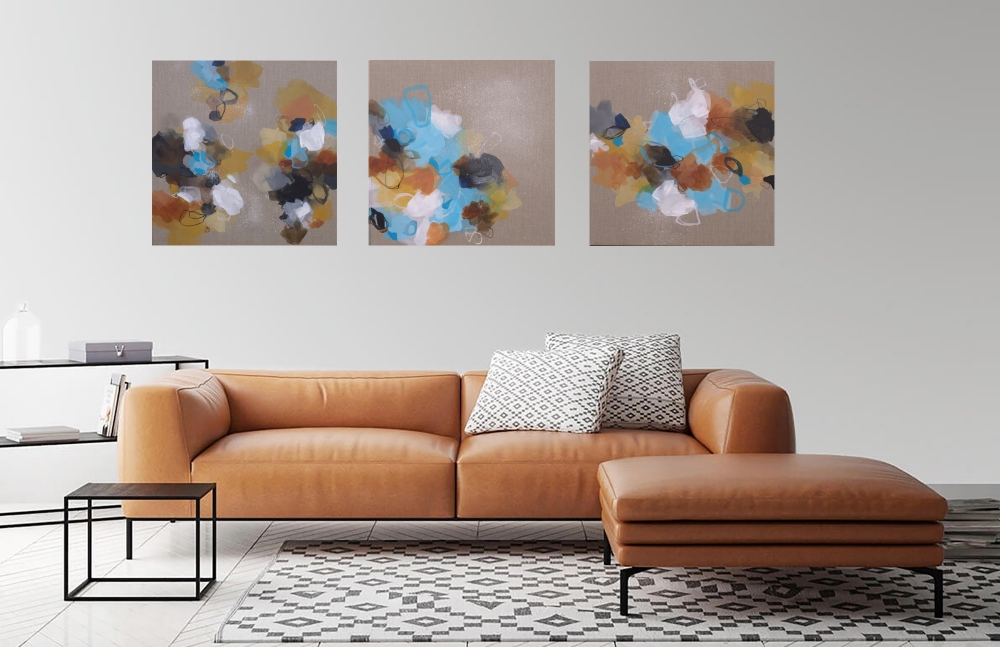 XXL Moving Forward Triptych 183 x 61 cm