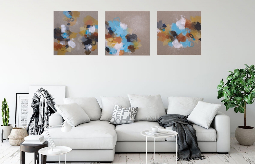 XXL Moving Forward Triptych 183 x 61 cm