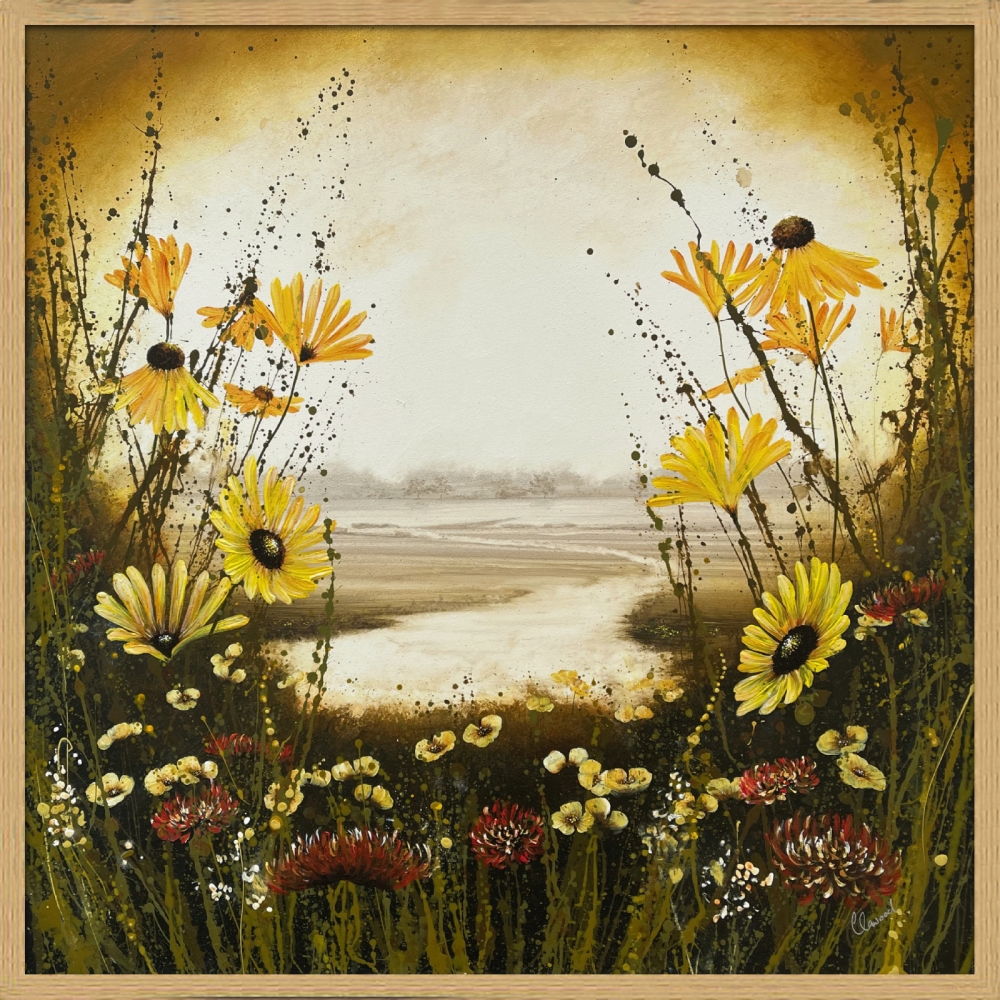Yellow Rudbeckia Flowers Landscape