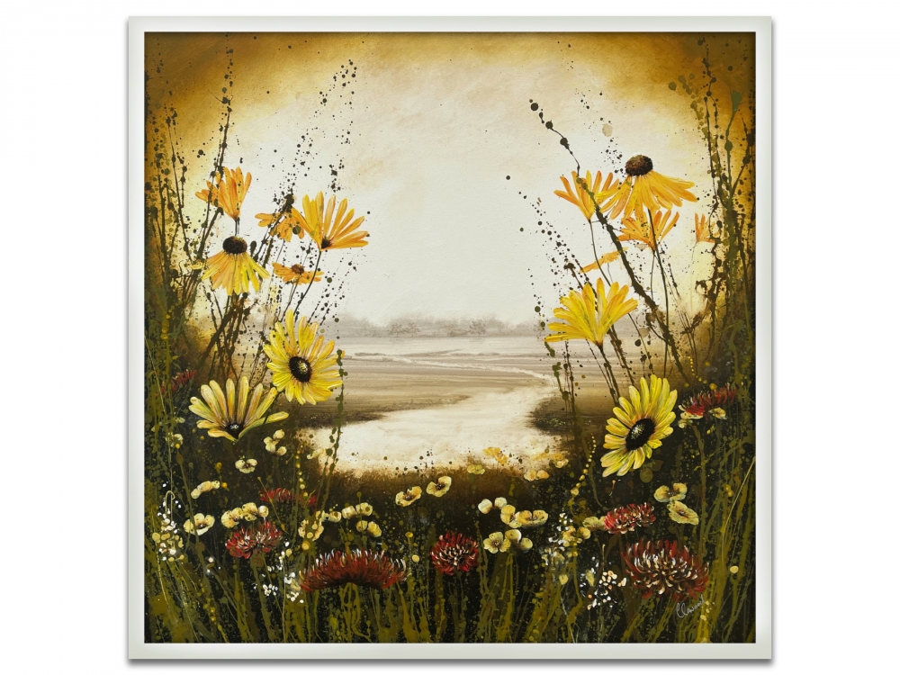 Yellow Rudbeckia Flowers Landscape