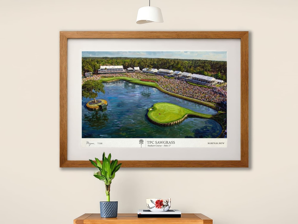 TPC Sawgrass – Limited Edition Framed Giclée Print 50x40cm