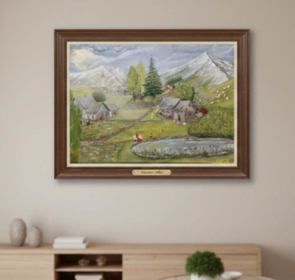 Mountain idyll by the Lake.Bergidyll am See