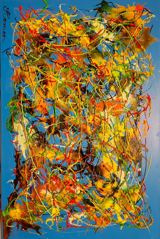 Blue Period, Acrylic on canvas, 24x36 inch, SKU 1152 