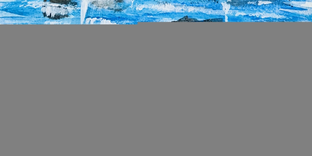 Serene Blue Boats by the Shore