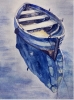 Lonely Rowing Boat feeling Blue