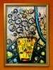 City Of Flowers – Modern Abstract Floral Painting On Glass