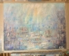 Atmosphere No. 2 – The Hidden City Original Abstract Cityscape Painting | 45 × 60 cm