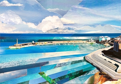 Margate King's Steps | Kent Coast | Original Magazine Collage