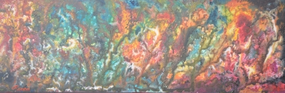 Inside of Galaxy, Milk way, acrylic on canvas