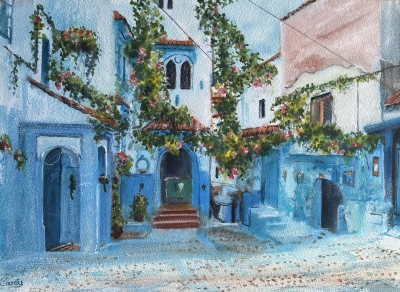Morocco, Blue City 