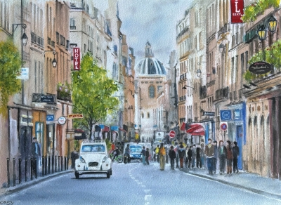 Paris city scene 