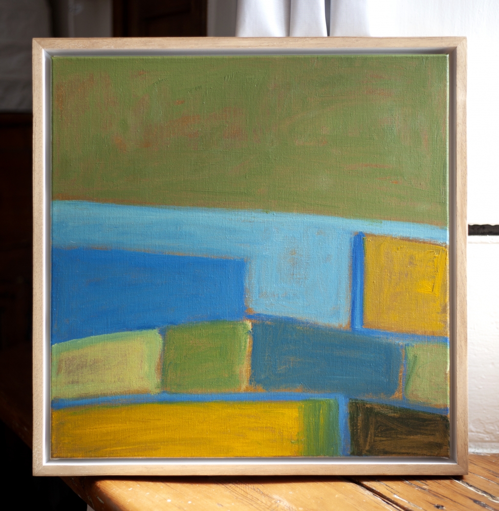 Fields Overlooking Sea At Bigbury