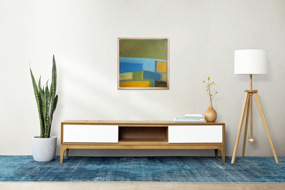 Fields Overlooking Sea At Bigbury