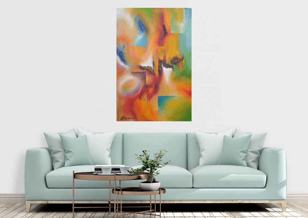 The light connection, Acrylic on canvas, 24x36 inch, SKU 1103 