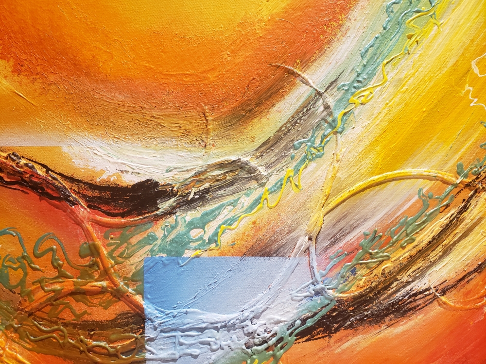 The Sky's Crown, Acrylic on canvas, 24x36 inch, SKU 1111