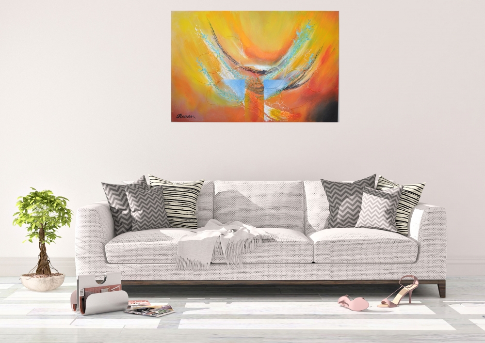 The Sky's Crown, Acrylic on canvas, 24x36 inch, SKU 1111