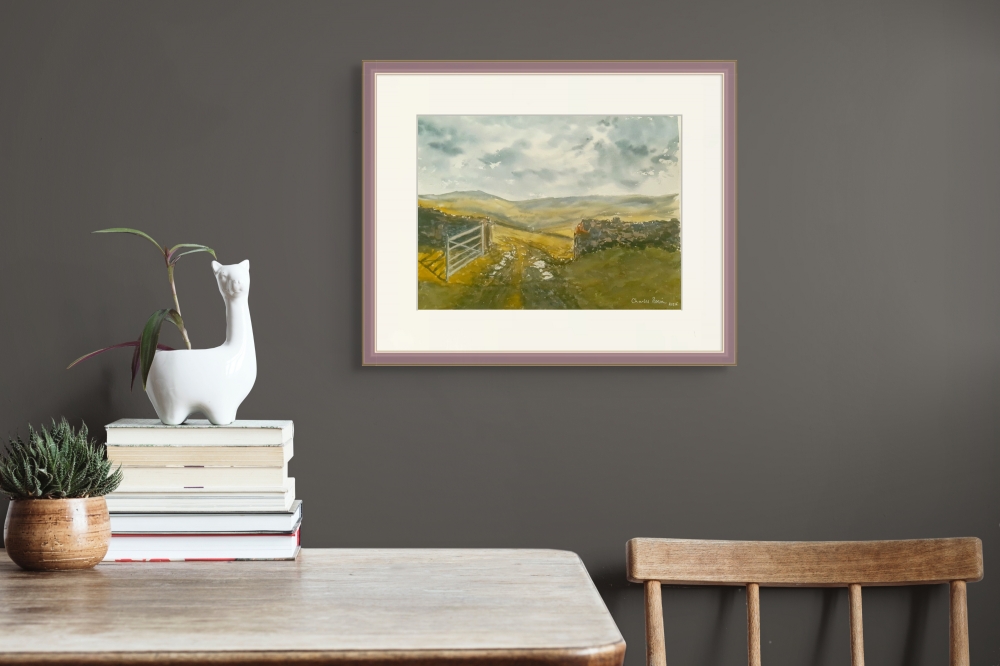 Gateway to the Moors. 15x11 inches.  (Unframed)