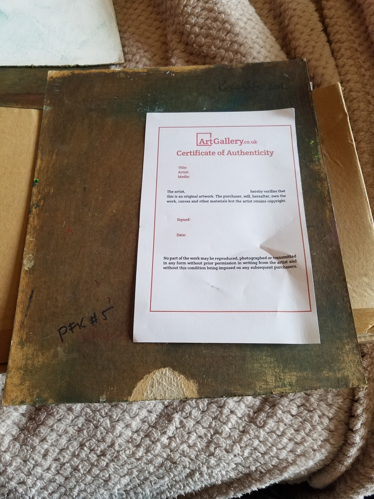 Impasto Landscape - Olive Trees