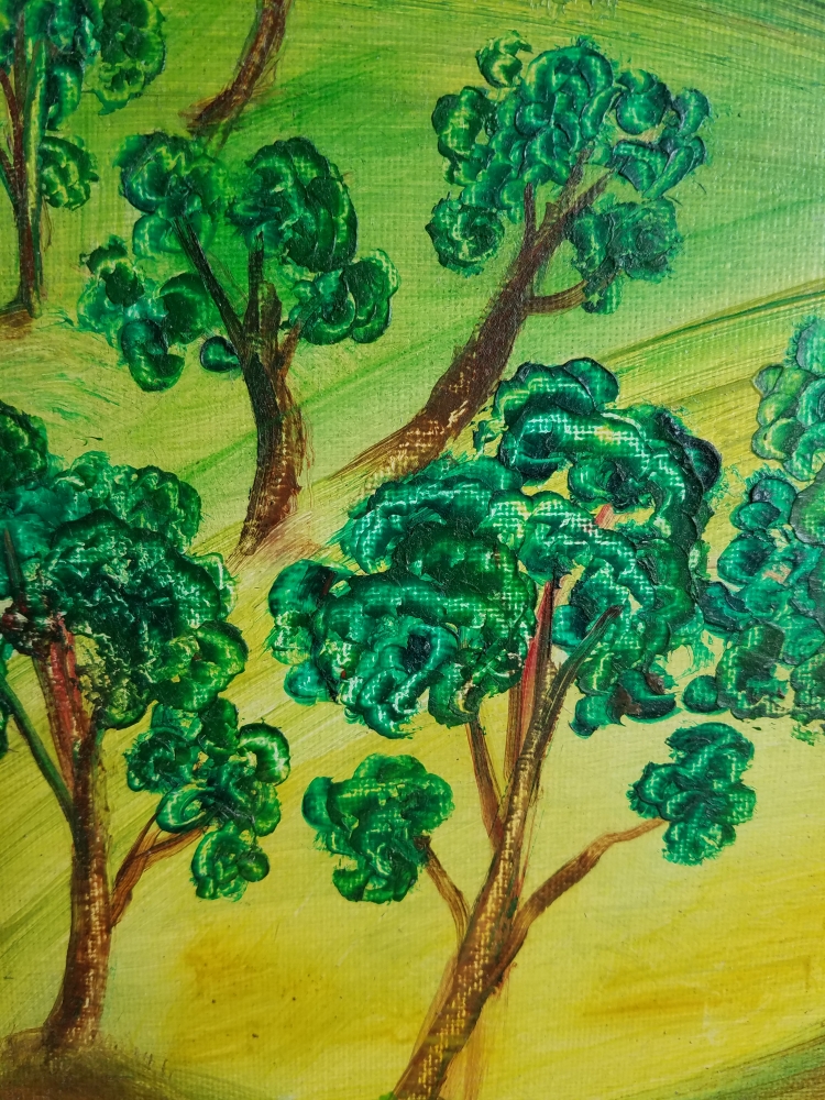 Impasto Landscape - The Valley Orchard