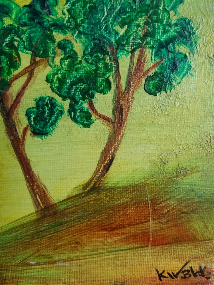 Impasto Landscape - The Valley Orchard