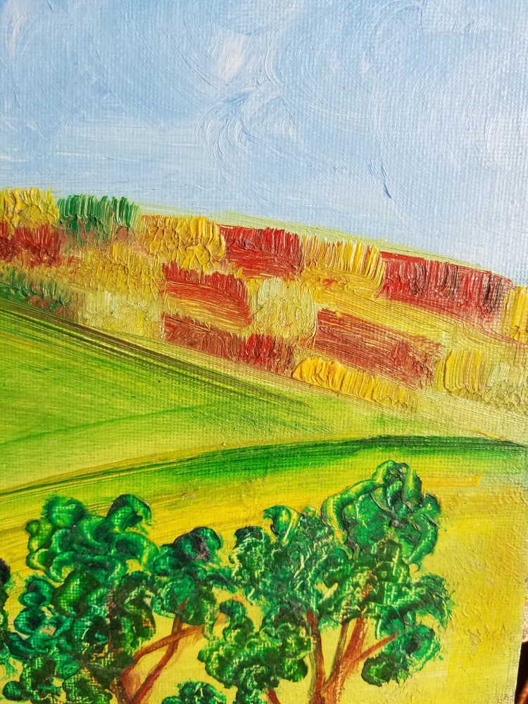 Impasto Landscape - The Valley Orchard