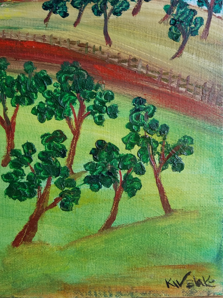 Impasto Landscape - The Grove