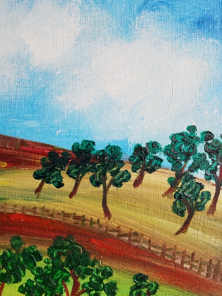 Impasto Landscape - The Grove