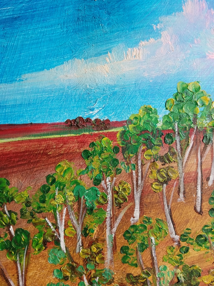 Impasto Landscape - Olive Trees