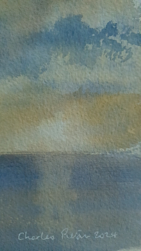 Sail and Sky . Original Watercolour 11x15 inches.   UNFRAMED