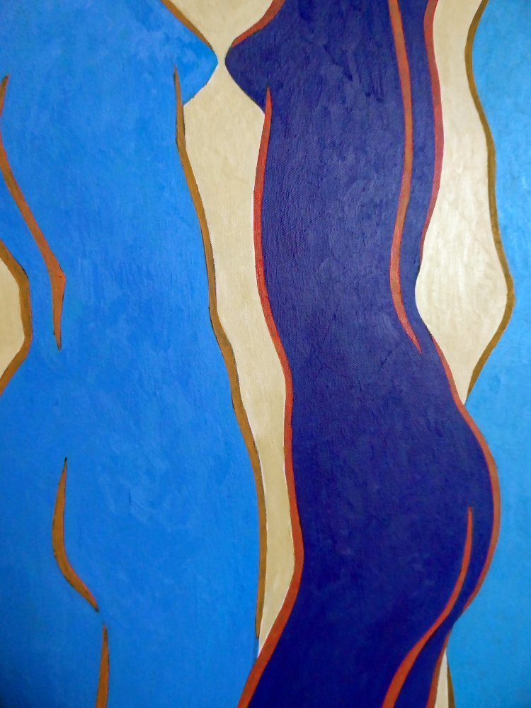 FIVE RHYTHMIC NUDES IN BLUES