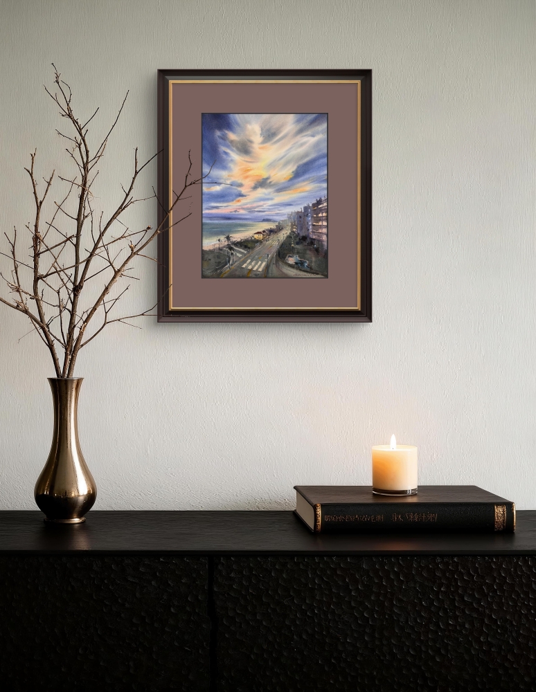 Spain in Amber Clouds