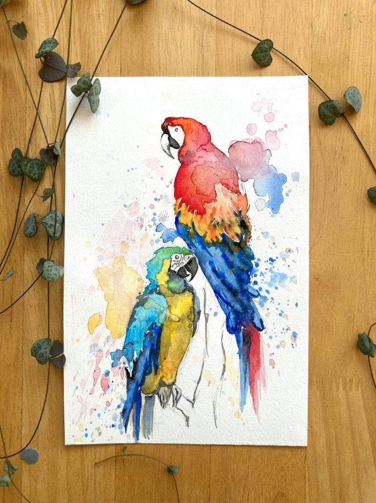 Vibrant Parrots