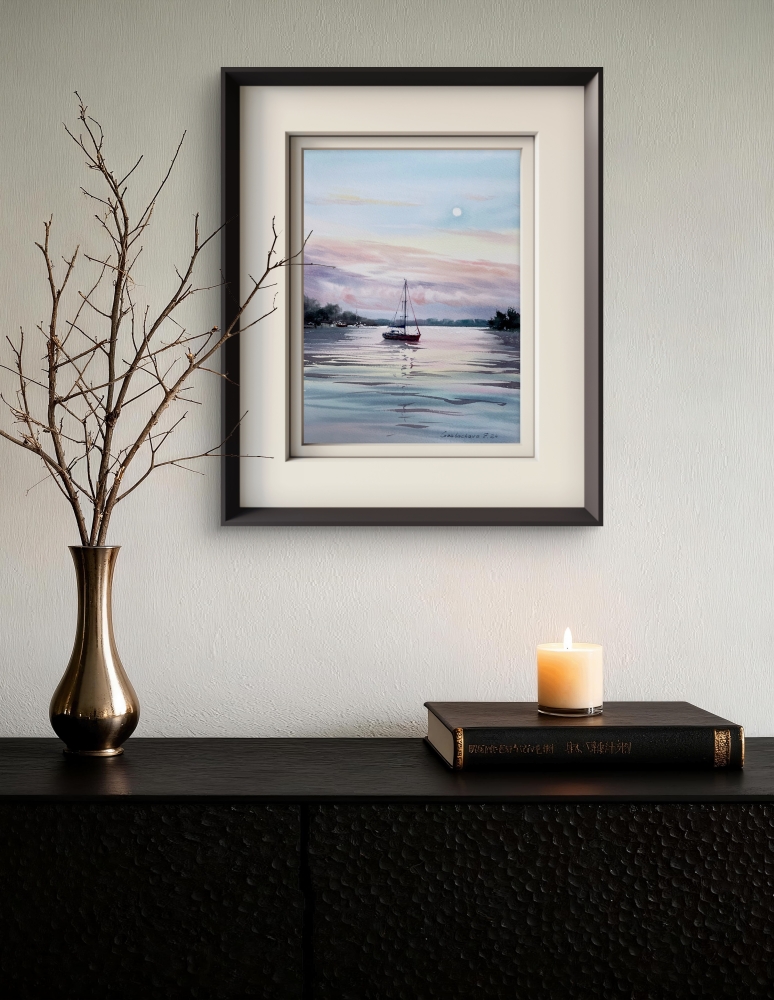 Yacht and Pink Dawn #2