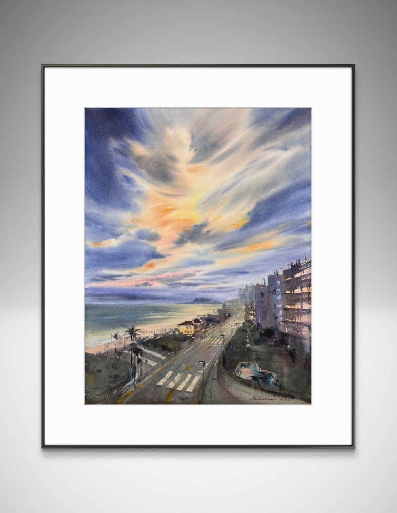 Spain in Amber Clouds