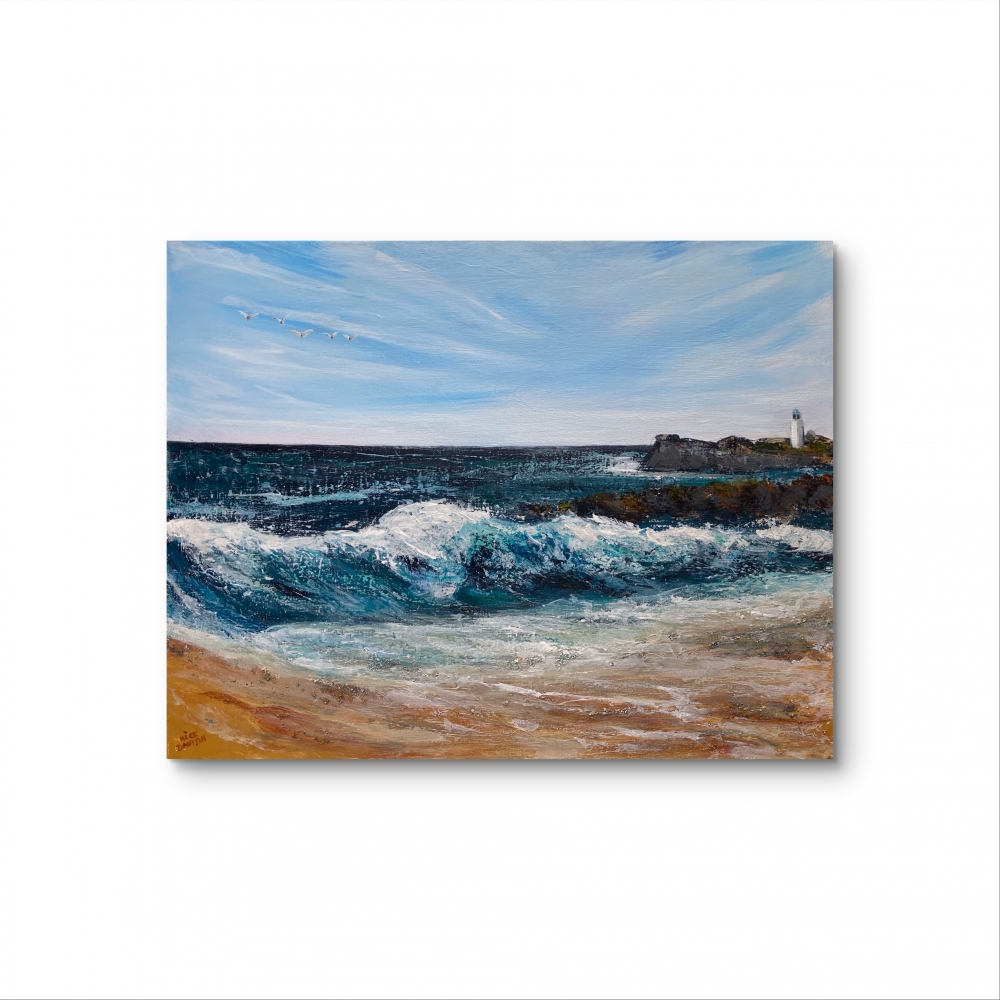 Cornish Lighthouse - Flying Past Godrevy