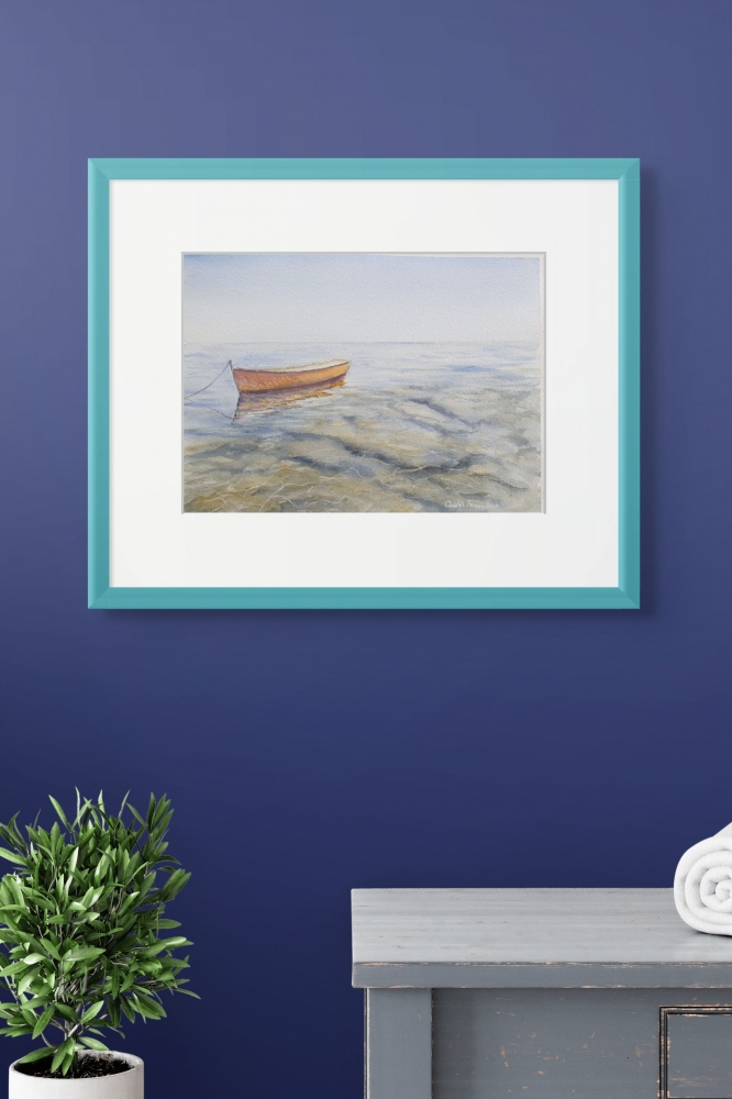 Crystal Waters. Original Signed Watercolour. 15x11 inches. Unframed