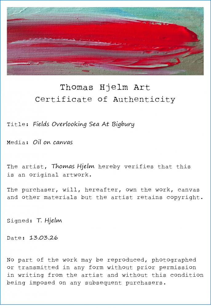 Fields Overlooking Sea At Bigbury