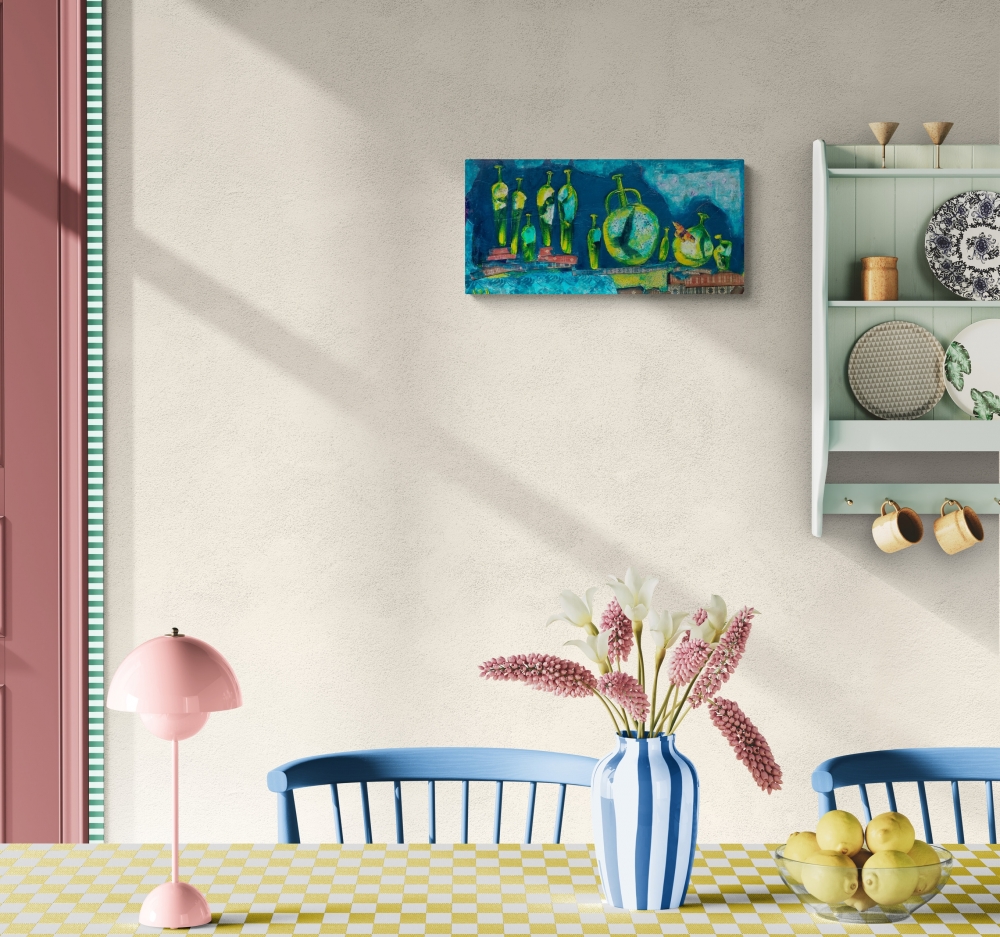 Antique Bottles on Books