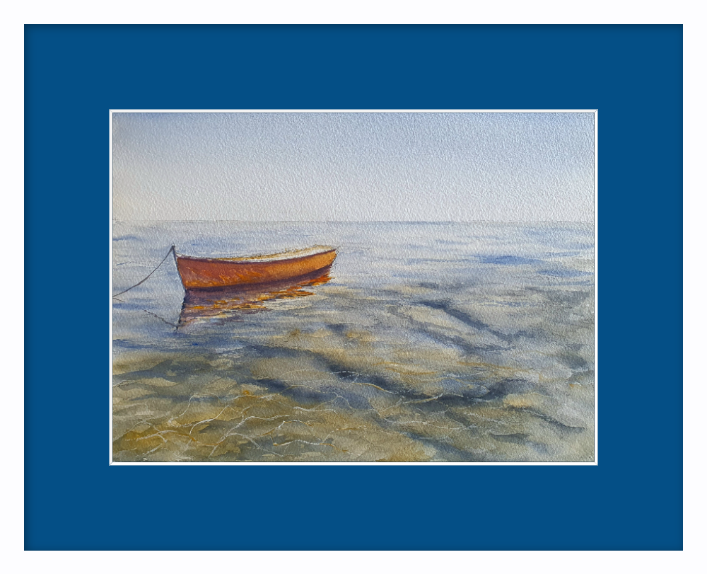 Crystal Waters. Original Signed Watercolour. 15x11 inches. Unframed