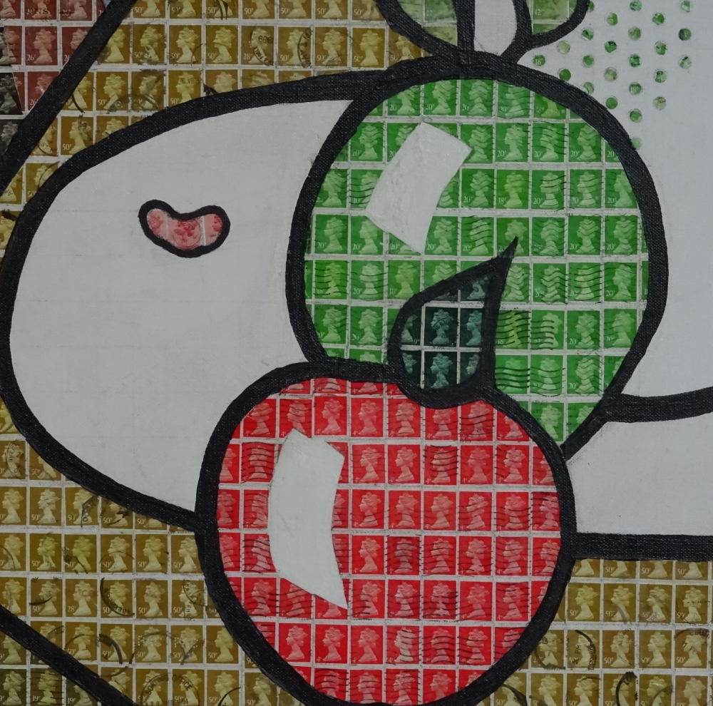 Homage to Lichtenstein 2 – Still Life with Fishgold 