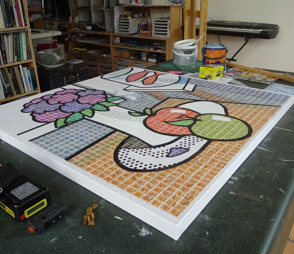 Homage to Lichtenstein 1 – Still Life with Goldfish 