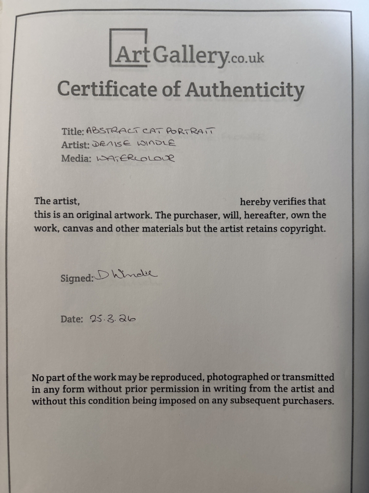 Abstract Cat Portrait 