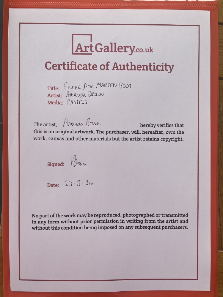 Silver Doc Marten Boot 