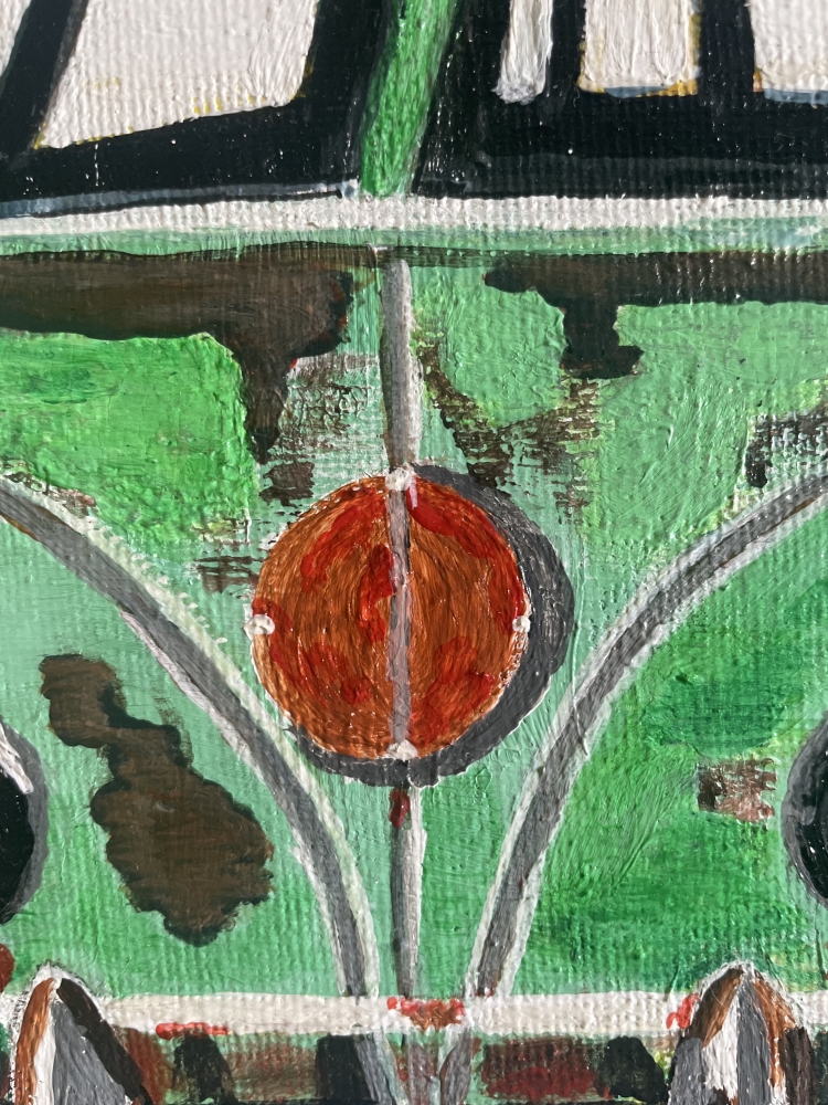 Split Screen Rusty VW Campervan 